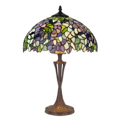 Stolní lampa Tiffany KT142411+PBLM11