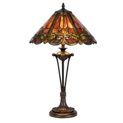 Stolní lampa Tiffany KT019011RED+P125