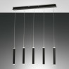 LED závěsné svítidlo Prado, 5 x 6,5 W, černá
