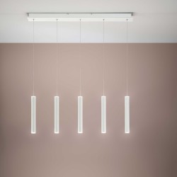 LED závěsné svítidlo Prado, 5 x 6,5 W, bílá