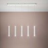 LED závěsné svítidlo Prado, 5 x 6,5 W, bílá