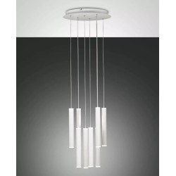 LED závěsné svítidlo Prado, 8 x 6,5 W, kruh, bílá