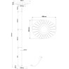 LED stojací lampa Vela