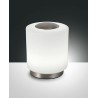LED stolní lampa Simi, matný nikl