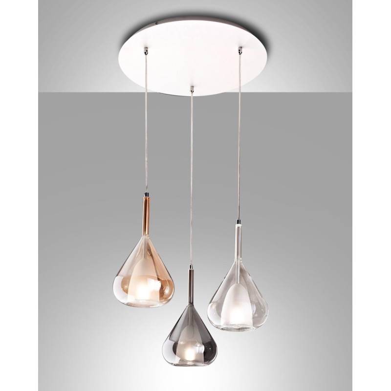 Závěsné svítidlo moderní Lila, 3 x 40 W