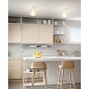 Stropní svítidlo moderní Lila, 1 x 40 W, ambra
