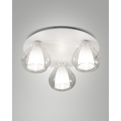 Stropní svítidlo moderní Lila, 3 x 40 W, čiré