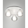 Stropní svítidlo moderní Lila, 3 x 40 W, čiré