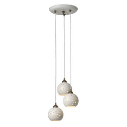 Závěsné svítidlo rustikální Bolle, 3 x 150 mm