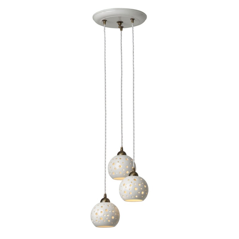 Závěsné svítidlo rustikální Bolle, 3 x 150 mm Závěsné svítidlo rustikální Bolle, 3 x 150 mm