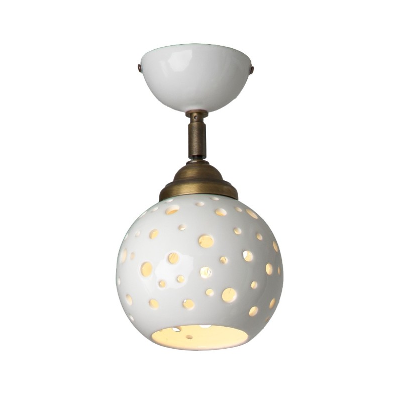 Stropní svítidlo rustikální Bolle D, Ceramiche Borso