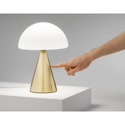 LED stolní lampa Blip, matná mosaz