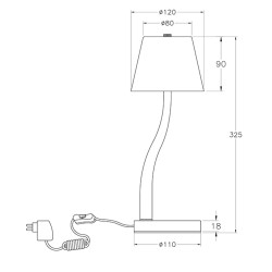 LED stolní lampy Ibla