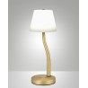 LED stolní lampa Ibla, matná mosaz