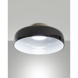 LED stropní svítidlo Lunar, černá