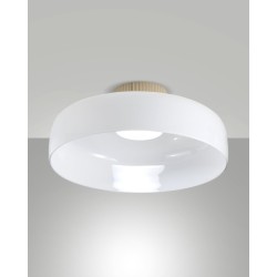 LED stropní svítidlo Lunar, bílá