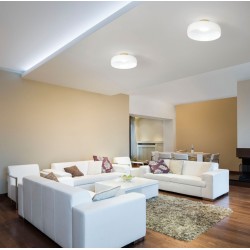 LED stropní svítidlo Lunar, bílá