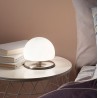 Stolní lampa moderní Morgana, matný nikl