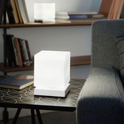 LED stolní lampa Brenta, bílá