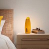 Stolní lampa moderní Nadine, hořčicová