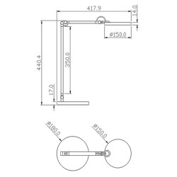 LED stolní lampy Regina