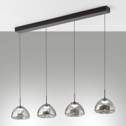 LED závěsné svítidlo Lucille, 28 W, kouřová
