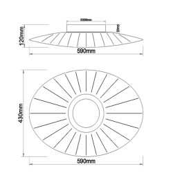 LED stropní svítidlo Vela, 24 W