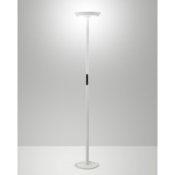 LED stojací lampa Fizz, bílá