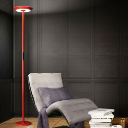 LED stojací lampa Fizz, červená