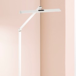 LED stojací lampa Beba, bílá