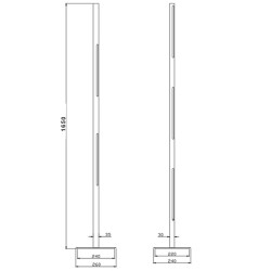 LED stojací lampy Ling