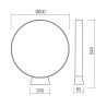 LED sloupková svítidla Oniro, 600 mm