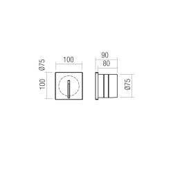 LED zapuštěná svítidla Bast, Slot