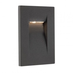 LED zapuštěné svítidlo Inner, svislá - tmavá šedá