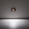 LED nástěnné svítidlo Polifemo, tmavá hnědá
