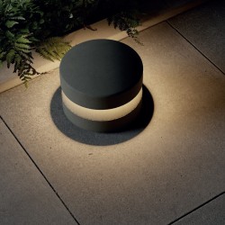 LED sloupkové svítidlo Cliff, 15 W, 360° - tmavá šedá