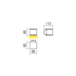 LED nástěnná svítidla Beta, 1 x 6 W