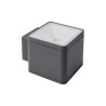 LED nástěnné svítidlo Beta, 2 x 6 W - tmavá šedá