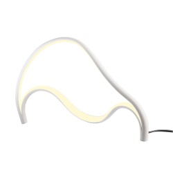 LED stolní lampa Tempest, matná bílá