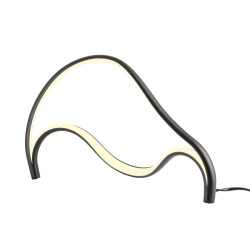 LED stolní lampa Tempest, matná černá