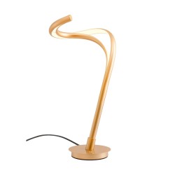 LED stolní lampa Tempest, 18 W - matná zlatá