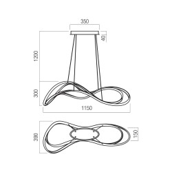 LED závěsná svítidla Tempest