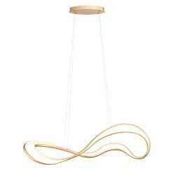 LED závěsné svítidlo Tempest, matná zlatá