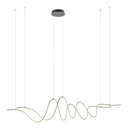 LED závěsné svítidlo Impuls, 68 W - matná černá