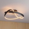 LED stropní svítidlo Impuls, matná černá