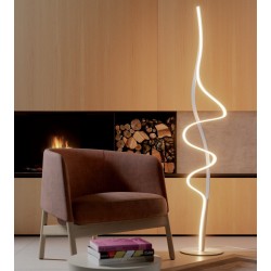 LED stojací lampa Impuls, matná bílá