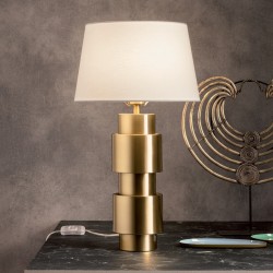 Stolní lampa moderní Perpetuo, béžová