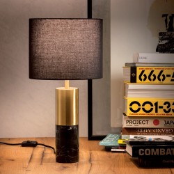 Stolní lampa moderní Apua, černá