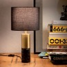 Stolní lampa moderní Apua, černá