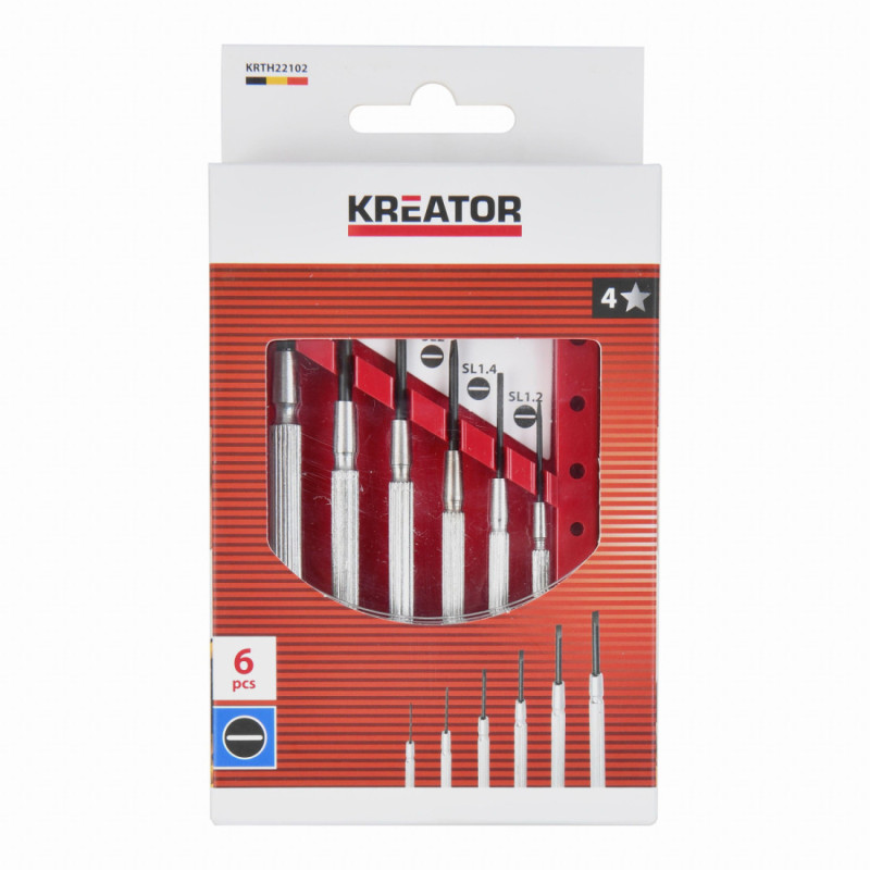 Sada šroubováků precizních SL, 6 kusů v krabici, Kreator